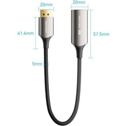 Cable conversor vention hfnbc/ displayport macho - hdmi hembra/ 25cm/ negro - Imagen 4