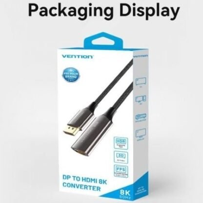 Cable conversor vention hfnbc/ displayport macho - hdmi hembra/ 25cm/ negro - Imagen 5
