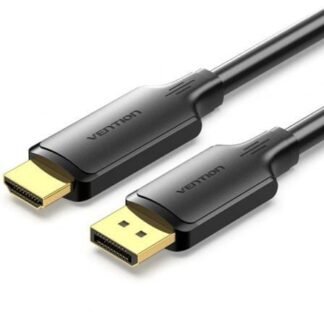 Cable conversor vention hfobi/ displayport macho - hdmi macho/ 3m/ negro