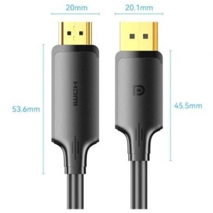 Cable conversor vention hfobi/ displayport macho - hdmi macho/ 3m/ negro - Imagen 4
