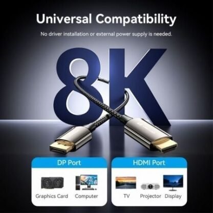 Cable conversor vention hfpbac/ displayport macho - hdmi macho/ 1.8m/ negro - Imagen 3