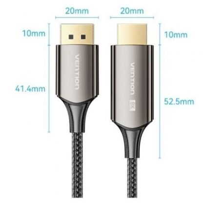 Cable conversor vention hfpbac/ displayport macho - hdmi macho/ 1.8m/ negro - Imagen 4