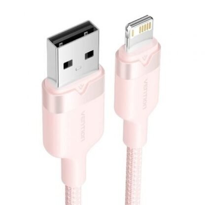 Cable usb lightning vention lanph/ usb macho - lightning macho/ 480mbps/ 2m/ rosa - Imagen 2