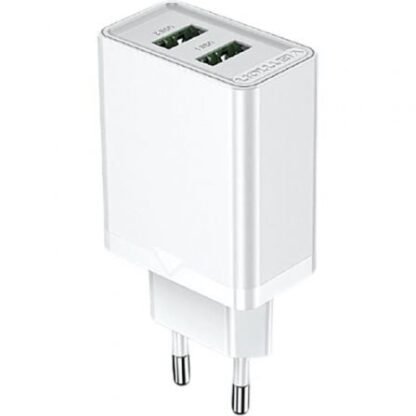 Cargador de pared vention fbaw0-eu/ 2xusb/ 18w/ blanco - Imagen 2