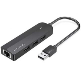 Docking usb 2.0 vention chpbb/ 3xusb/ 1xmicro usb pd/ 1xrj45/ negro