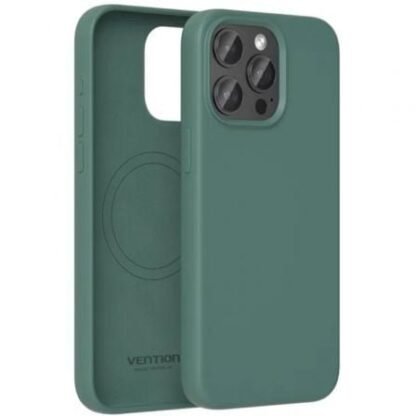 Funda silicona con magsafe vention kudg0-20/ compatible con iphone 13 mini/ verde