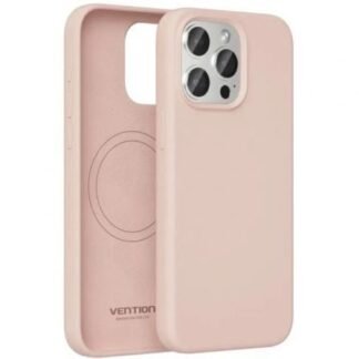 Funda silicona con magsafe vention kudp0-10/ compatible con iphone 13/ rosa