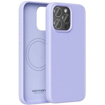 Funda silicona con magsafe vention kudv0-30/ compatible con iphone 13 pro/ morada