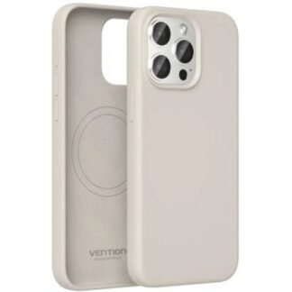 Funda silicona con magsafe vention kuem0-10/ compatible con iphone 14/ gris grava