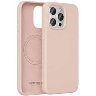 Funda silicona con magsafe vention kuep0-10/ compatible con iphone 14/ rosa