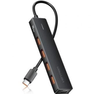 Hub usb 3.2 vention chjbb/ 4xusb/ 1xusb tipo-c/ 15cm