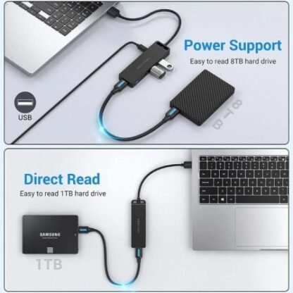 Hub usb 3.0 vention chlbb/ 4xusb/ 1xmicrousb pd - Imagen 5