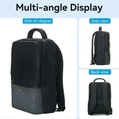Mochila vention krpb0 para portátiles hasta 15.6"/ 18l/ impermeable/ negra - Imagen 2