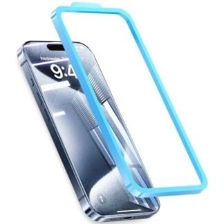 Protector de pantalla de cristal templado vention kumtca-30 para iphone 15 pro + herramienta de instalación