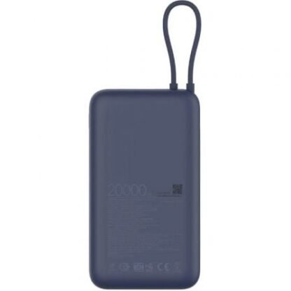 Powerbank 20000mah xiaomi 33w power bank integrated cable/ 33w/ azul - Imagen 4