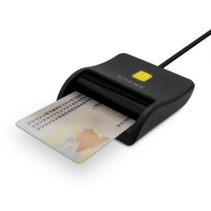 Lector de dni usb tipo-c aisens ascr-sn03c-bk/ negro - Imagen 2