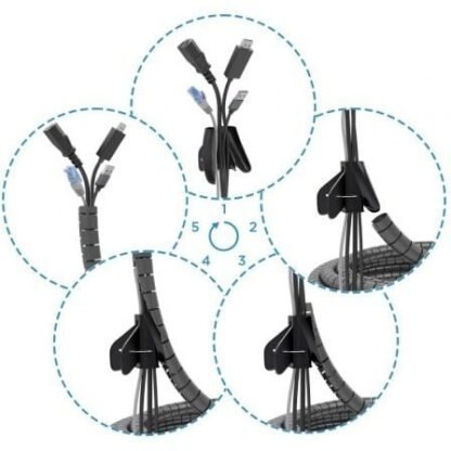 Organizador de cables en espiral aisens a151-0899/ 6m - Imagen 2