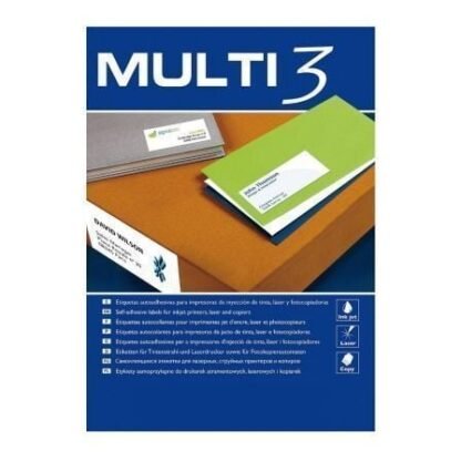 Etiquetas adhesivas apli multi3/ 210 x 297mm/ 100 hojas