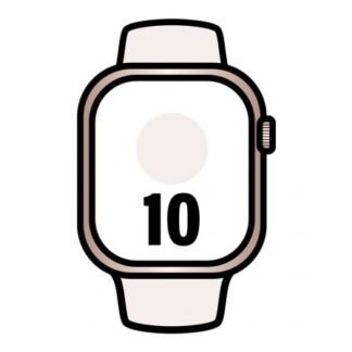 Apple watch series 10/ gps/ 42mm/ caja de aluminio oro rosa / correa deportiva rosa rubor m/l
