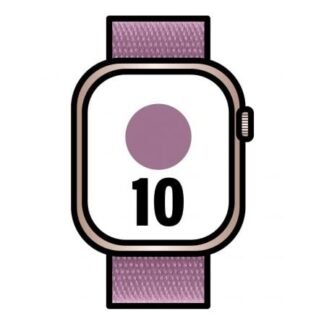 Apple watch series 10/ gps/ 46mm/ caja de aluminio oro rosa / correa loop deportiva ciruela
