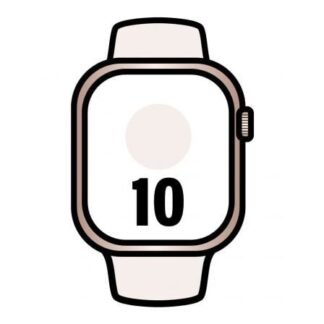 Apple watch series 10/ gps/ cellular/ 42mm/ caja de aluminio oro rosa / correa deportiva rosa rubor m/l