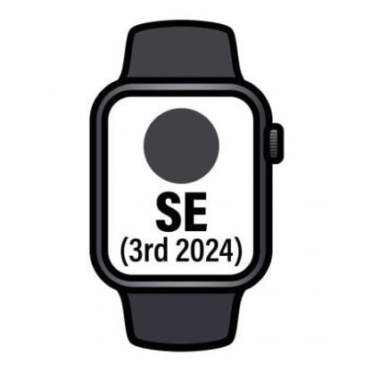 Apple watch se 3rd v2/ gps/ cellular/ 44mm/ caja de aluminio medianoche/ correa deportiva medianoche s/m