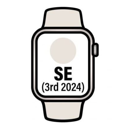 Apple watch se 3rd v2/ gps/ cellular/ 44mm/ caja de aluminio blanco estrella/ correa deportiva blanco estrella s/m