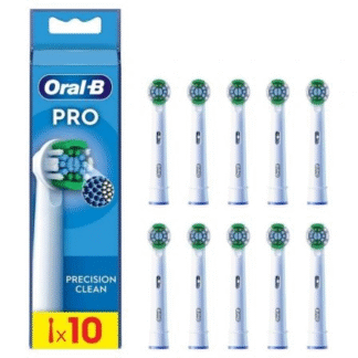 Cabezal de recambio braun para cepillo braun oral-b pro precision clean/ pack 10 uds