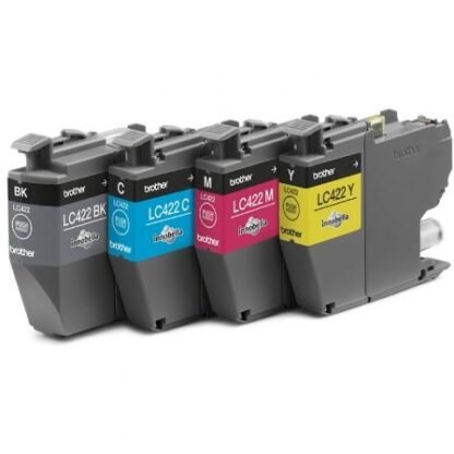 Cartucho de tinta original brother lc422val multipack/ cian/ magenta/ amarillo/ negro - Imagen 2