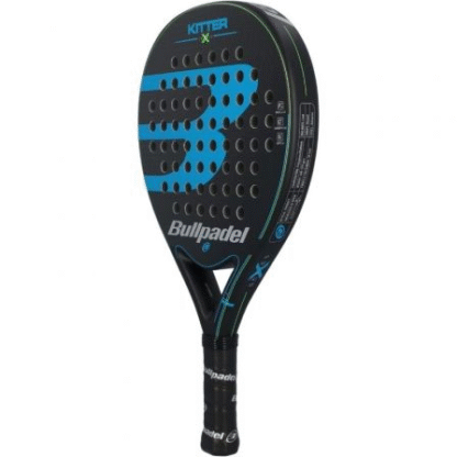 Pala de pádel bullpadel kitter x blue/ negra y azul - Imagen 2