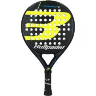 Pala de pádel bullpadel x-compact 2/ negra y amarilla