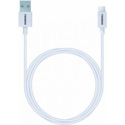 Cable usb 3.0 tipo-c duracell usb5031w/ usb tipo-c macho - usb macho/ 1m/ blanco