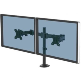 Soporte de mesa para 2 monitores fellowes 8502601/ hasta 8kg