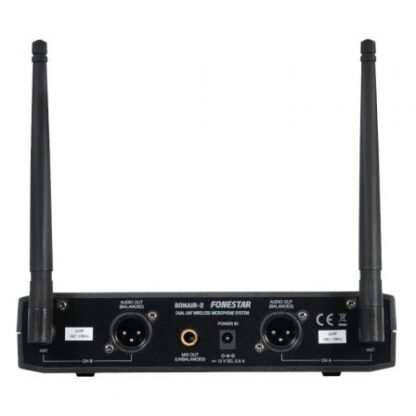 Micrófono inalámbrico doble mano uhf fonestar sonair-2m/ incluye receptor - Imagen 3