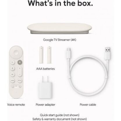 Google chromecast con google tv streamer 4k/ blanco - Imagen 3