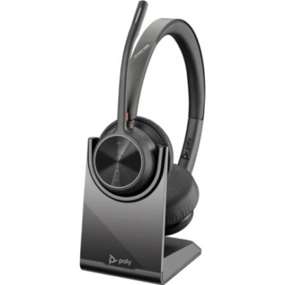 Auriculares inalámbricos poly voyager 4320 + adaptador bt700 + base de carga/ con micrófono/ bluetooth/ negros - Imagen 3