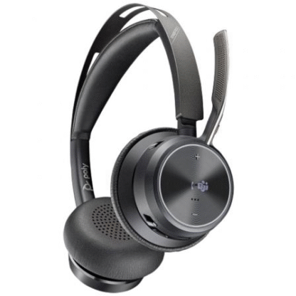 Auriculares inalámbricos poly voyager focus 2 para microsoft teams + adaptador usb-c-a + soporte de carga/ con micrófono/ - Imagen 2