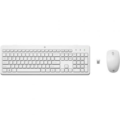 Teclado y ratón inalámbricos hp 230/ blancos