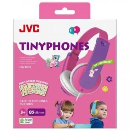 Auriculares infantiles jvc ha-kd7/ jack 3.5/ rosas - Imagen 2