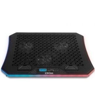 Soporte refrigerante krom kooler para portátiles hasta 19"/ iluminación led