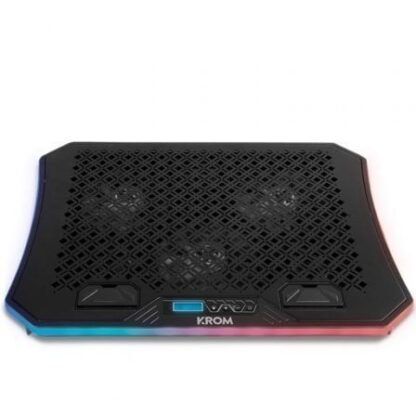 Soporte refrigerante krom kooler para portátiles hasta 19"/ iluminación led