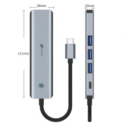 Docking usb tipo-c leotec leds05/ 3xusb/ 1xusb tipo-c pd/ 1xhdmi/ gris - Imagen 4