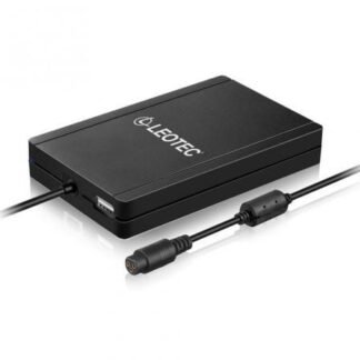 Cargador de portátil leotec ultraslim/ 90w/ automático/ 12 conectores/ voltaje 15-20v/ 1 usb