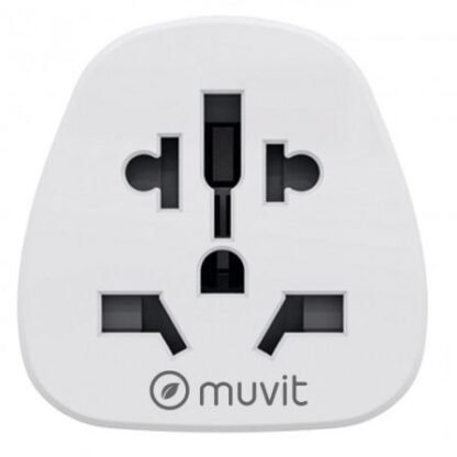 Enchufe universal muvit for change mcadp0007/ 1 toma de corriente/ blanco - Imagen 3
