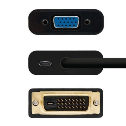 Cable conversor nanocable 10.16.2008-bk/ dvi macho - vga hembra - Imagen 2