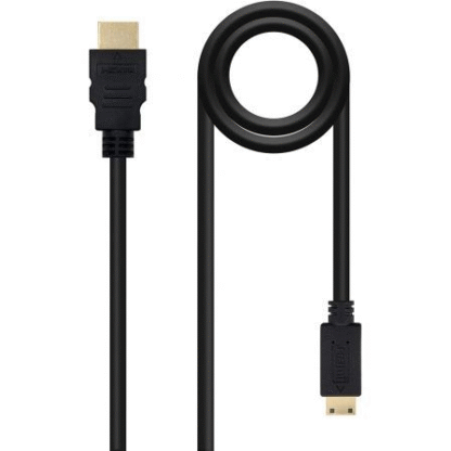 Cable hdmi nanocable 10.15.0902/ hdmi macho - mini hdmi macho/ 1.8m/ negro - Imagen 2