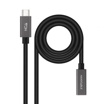 Cable alargador usb 3.2 nanocable 10.01.4402/ usb tipo-c macho - usb tipo-c hembra/ 2m/ negro - Imagen 3