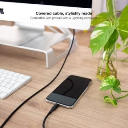 Cable usb 2.0 lightning nanocable 10.10.0401-cobk/ usb macho - lightning macho/ 1m/ negro - Imagen 4
