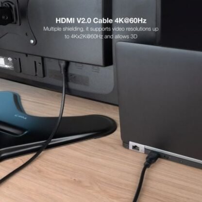 Cable hdmi 2.0 4k ccs nanocable 10.15.3902/ hdmi macho - hdmi macho/ 2m/ negro - Imagen 5