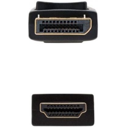 Cable displayport nanocable 10.15.4305/ displayport macho - hdmi macho/ 5m/ negro - Imagen 3
